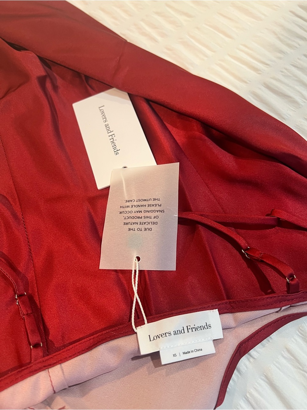 REVOLVE Ombré Red to Purple to Pink Satin Slip Maxi Dress - Picture 4 of 15